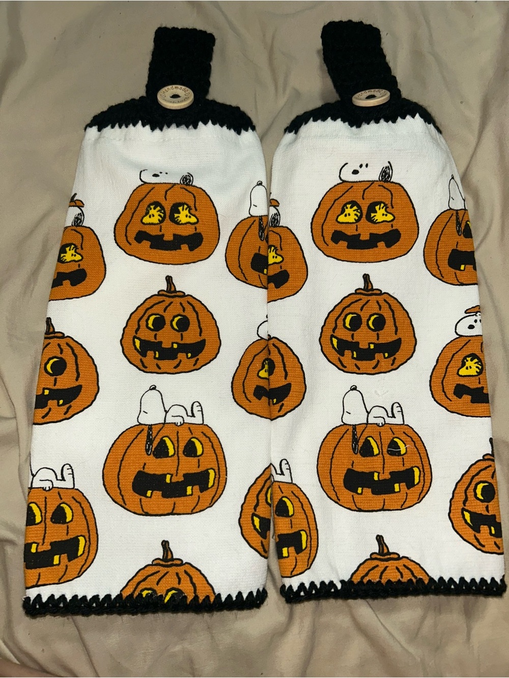 Snoopy Halloween Hanging Towel Set